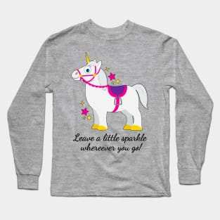 Unicorn: Leave a little sparkle wherever you go! Long Sleeve T-Shirt